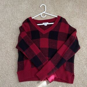 Black and Red checkered sweater